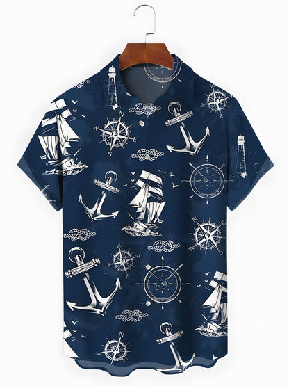 Hawaiian Men's Pocket Short Sleeve Shirts