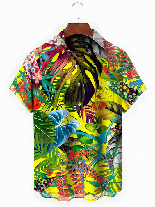Hawaiian Men's Pocket Short Sleeve Shirts