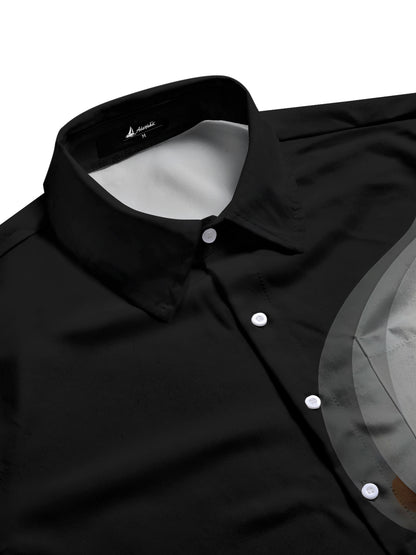 Duck Print Men's Pocket Short Sleeve Shirts