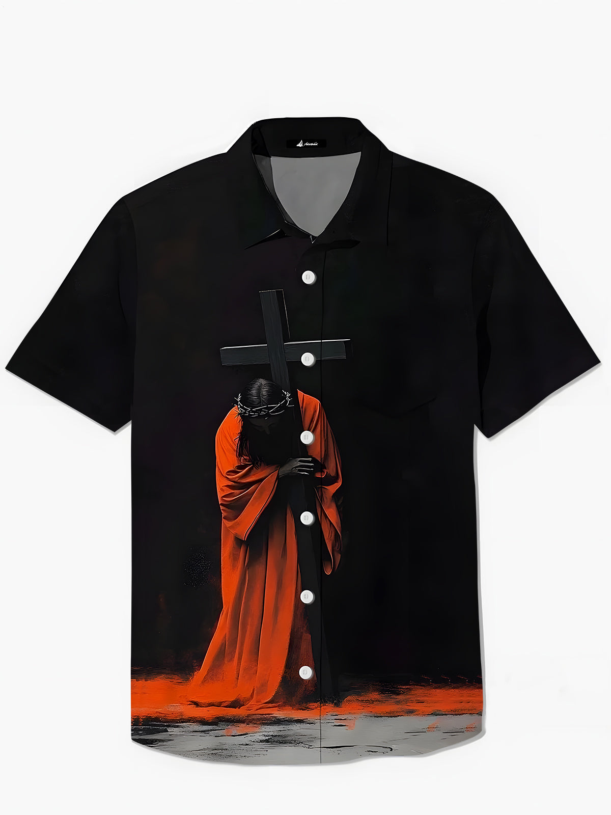 Jesus Men's Pocket Short Sleeve Shirts