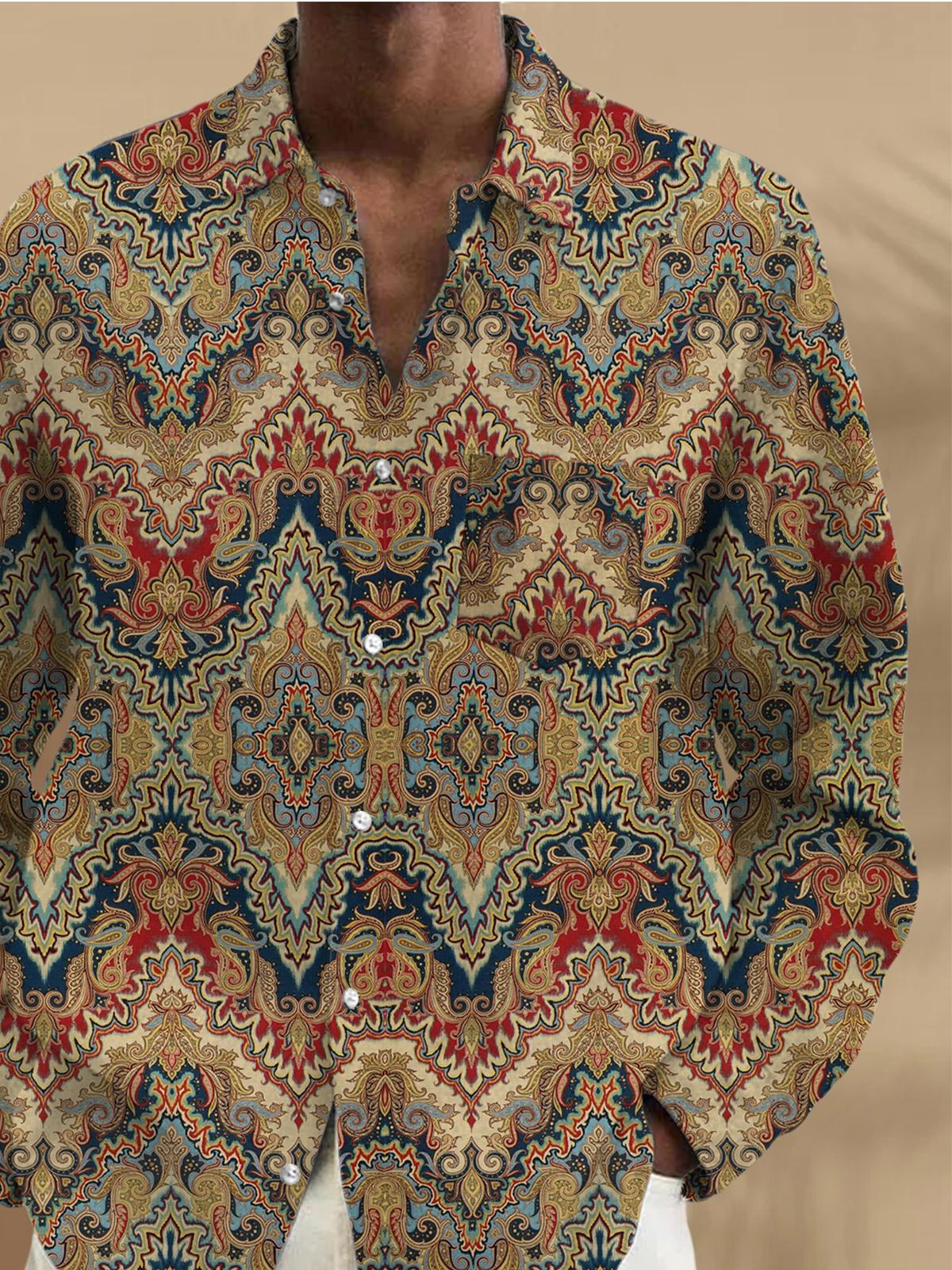 men's retro style shirt back view