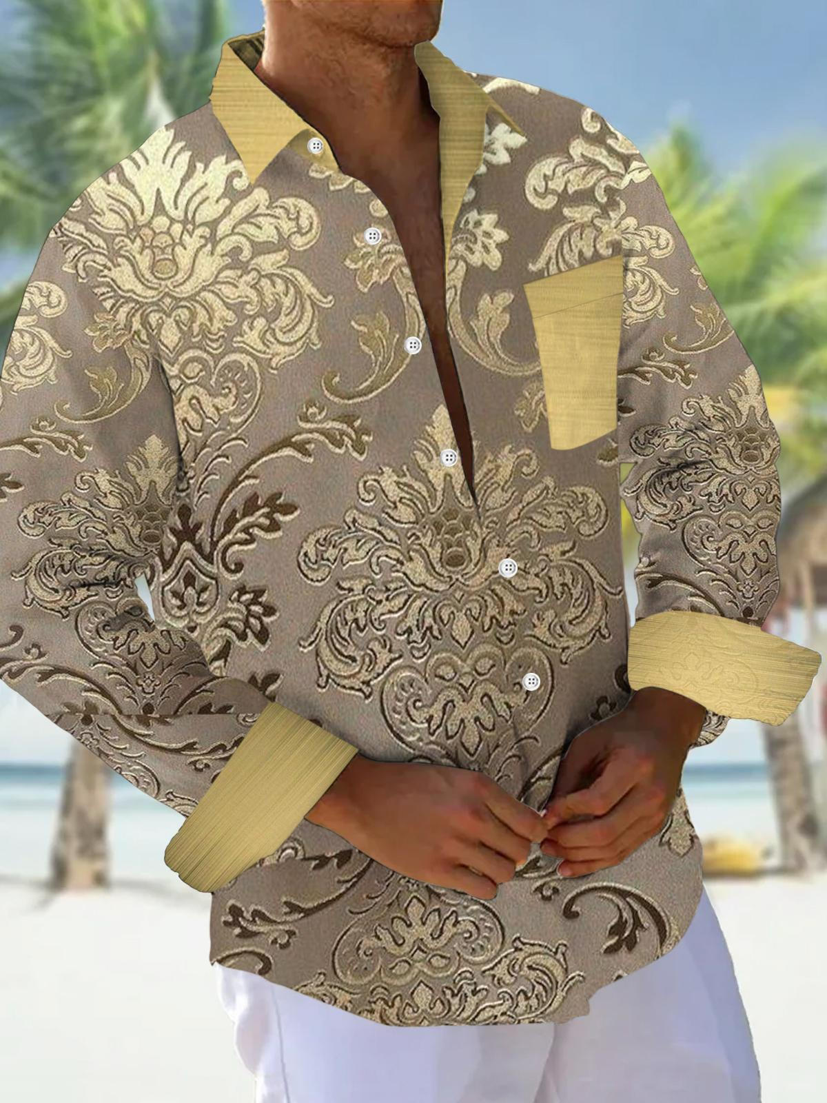men's shirt front view vacation resort wear