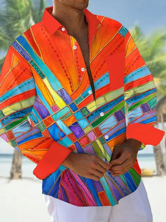 men's vintage style shirt front view