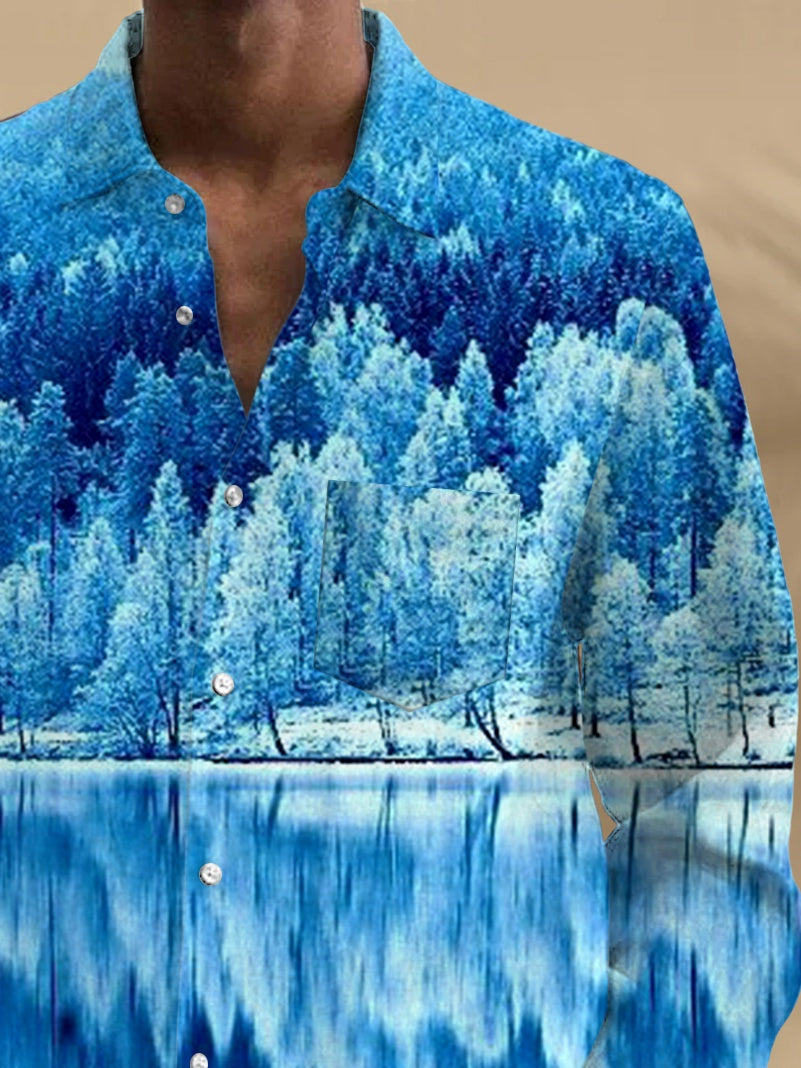 men's pocket shirt back view