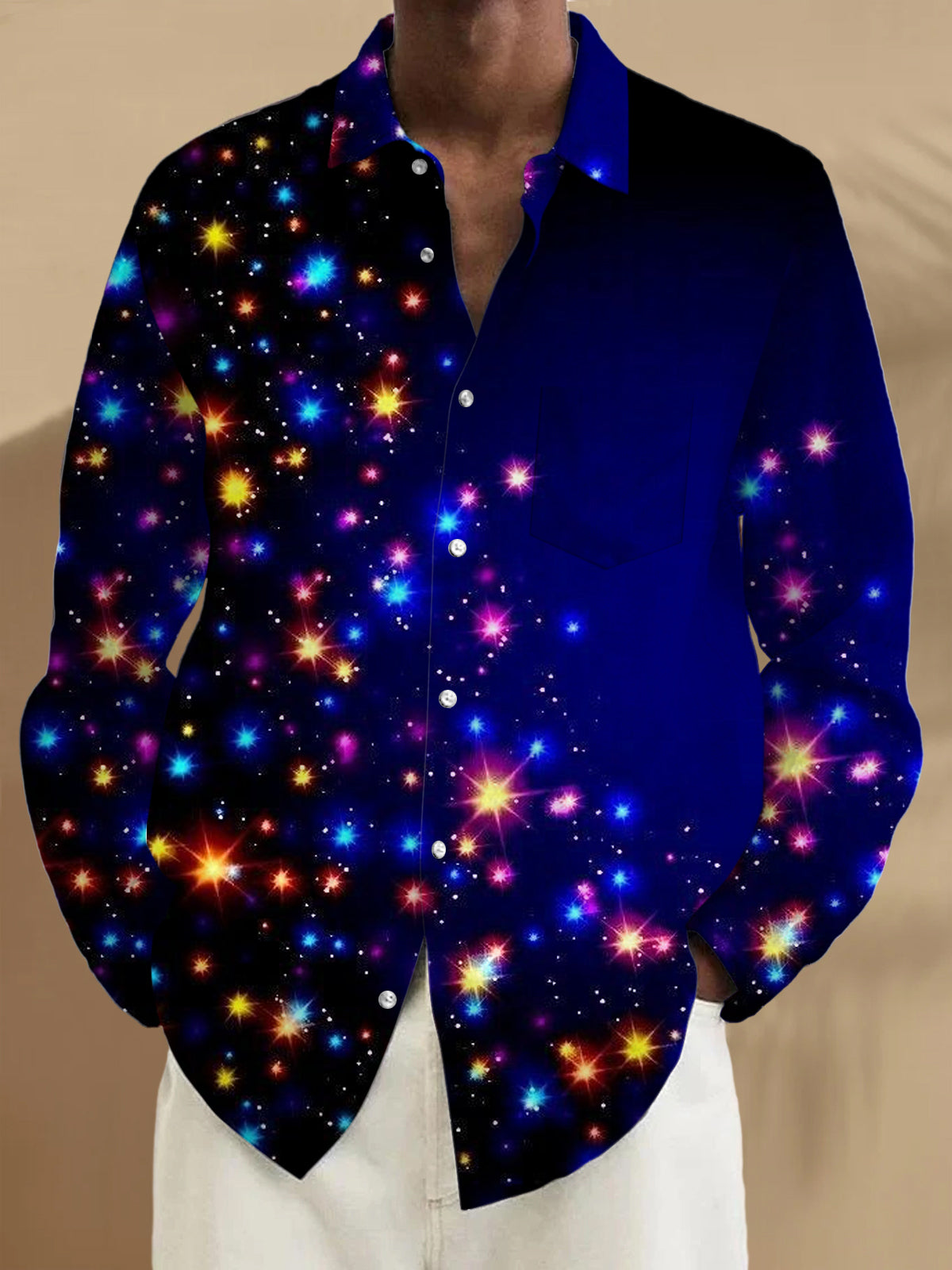 men's shirt front view