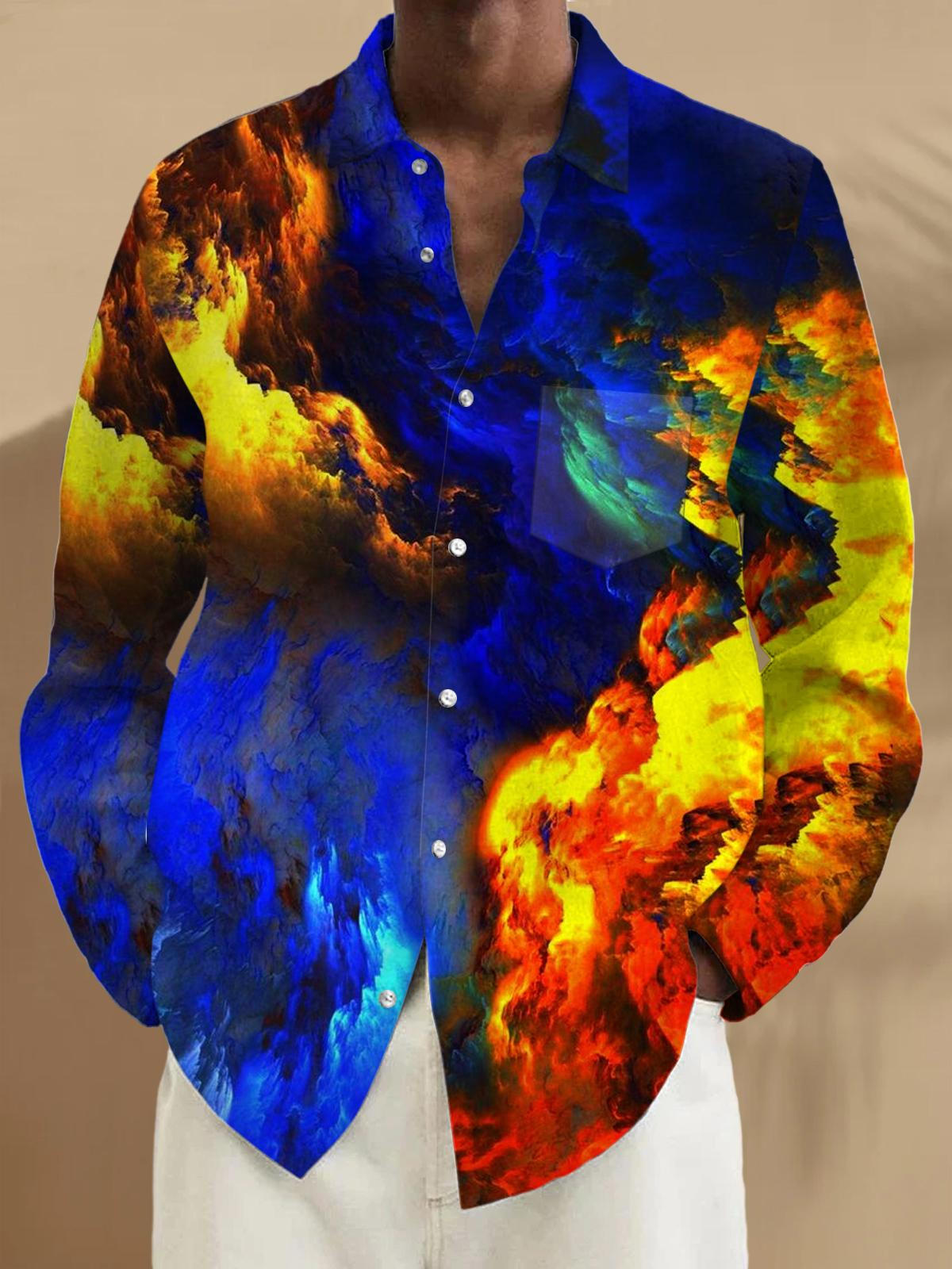 men's shirt front view