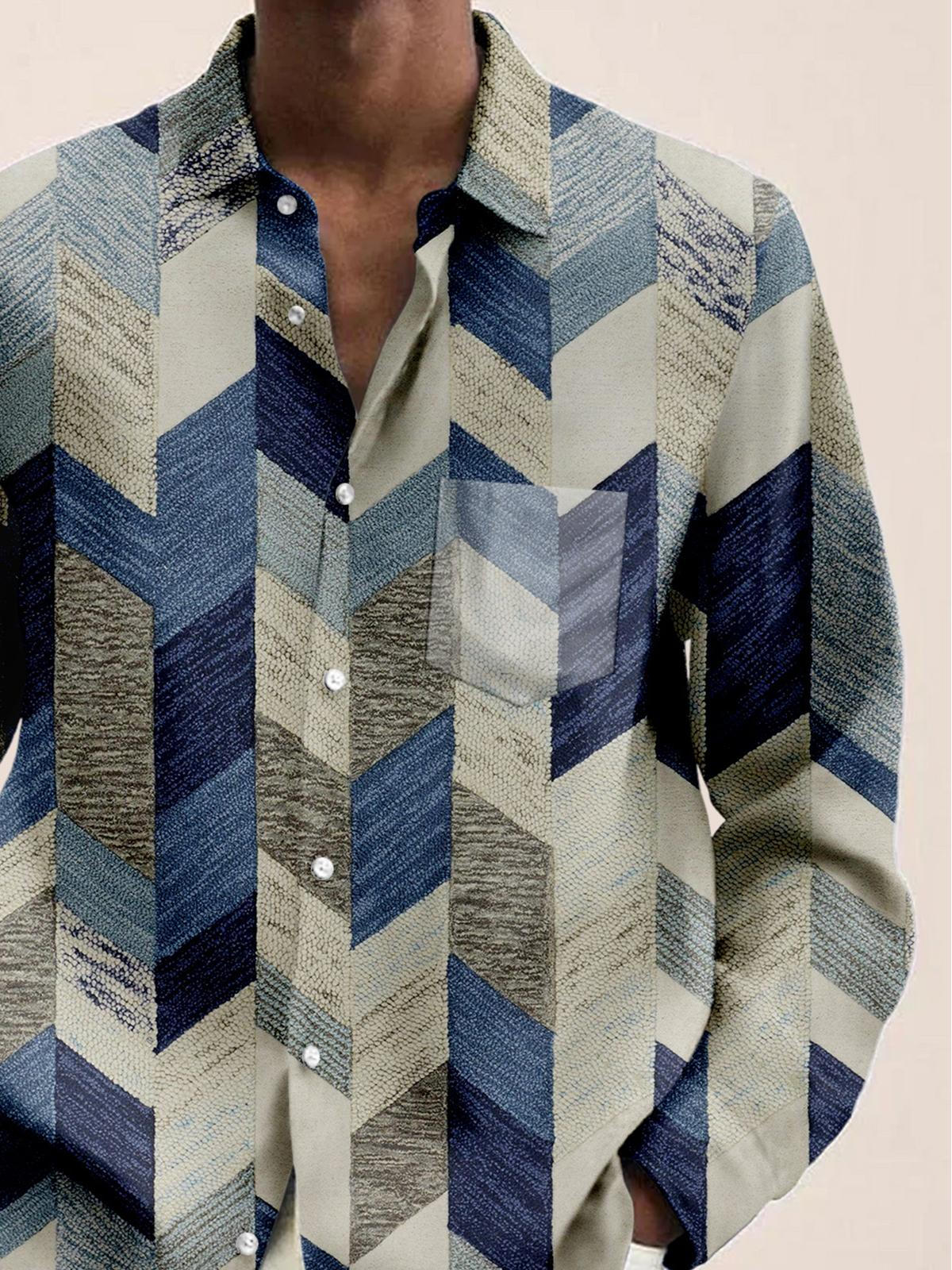 men's retro style shirt back view