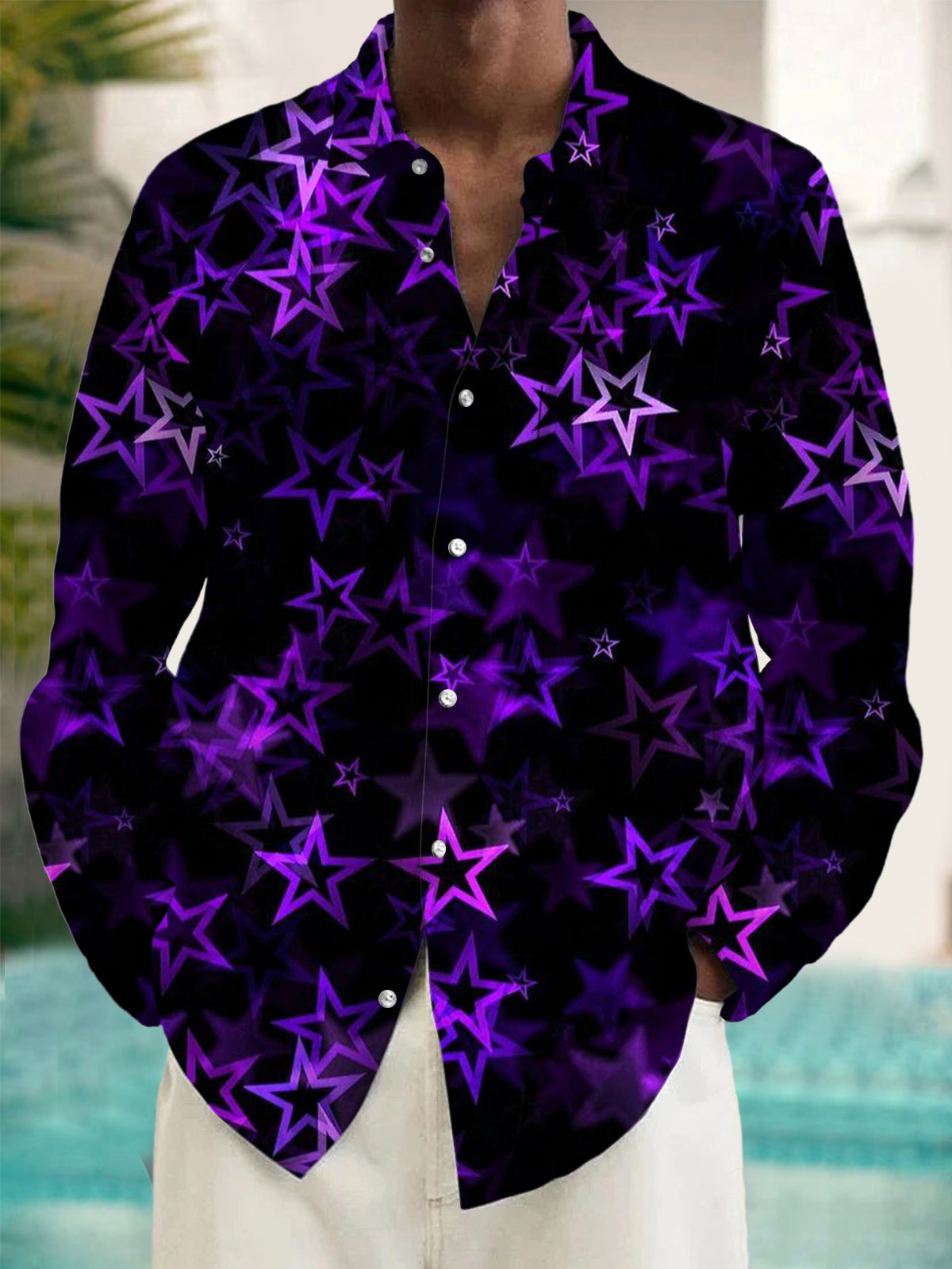 men's shirt front view