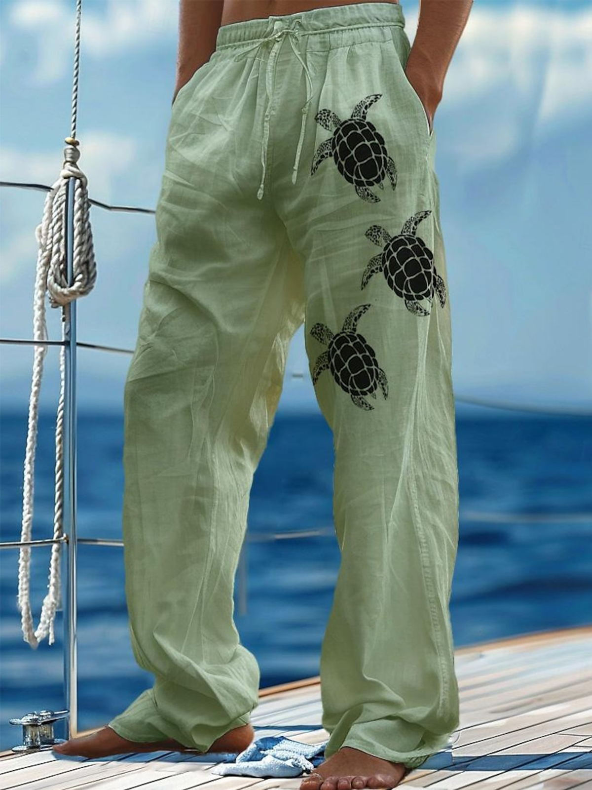 men's casual pants front view