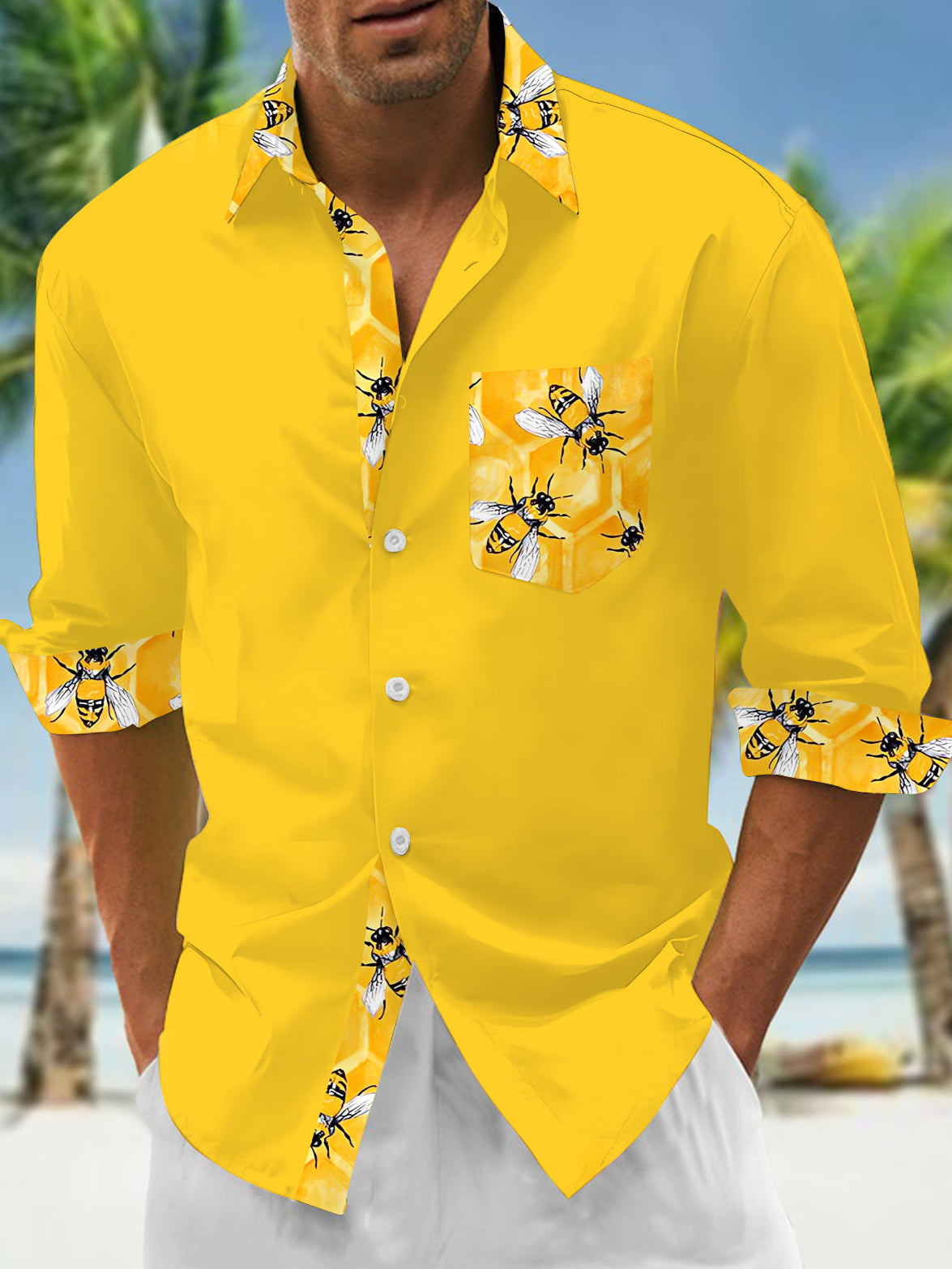 men's shirt front view