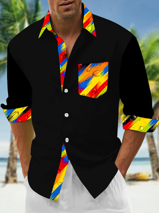 men's tie dye shirt front view