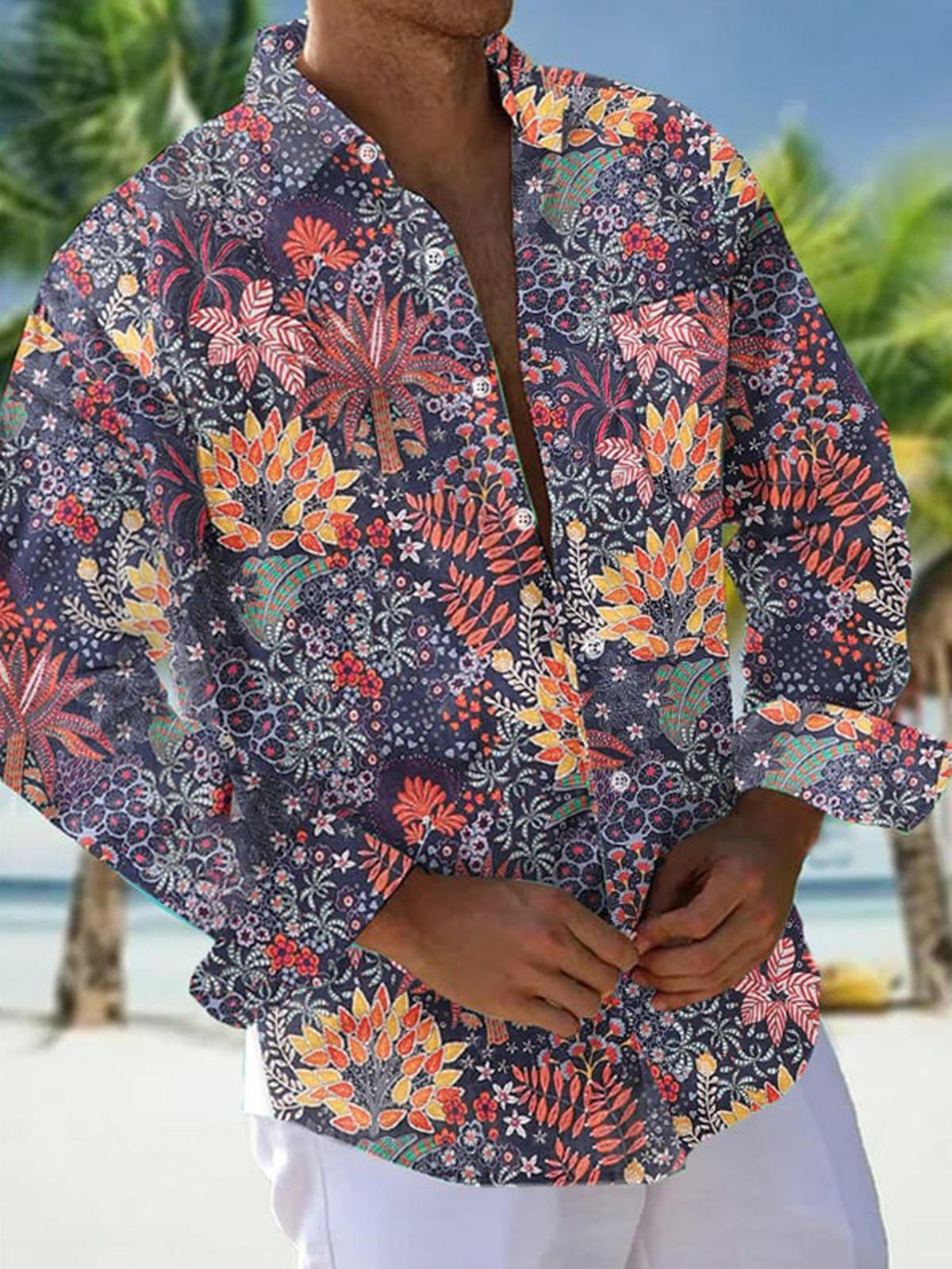 men's vintage style shirt front view