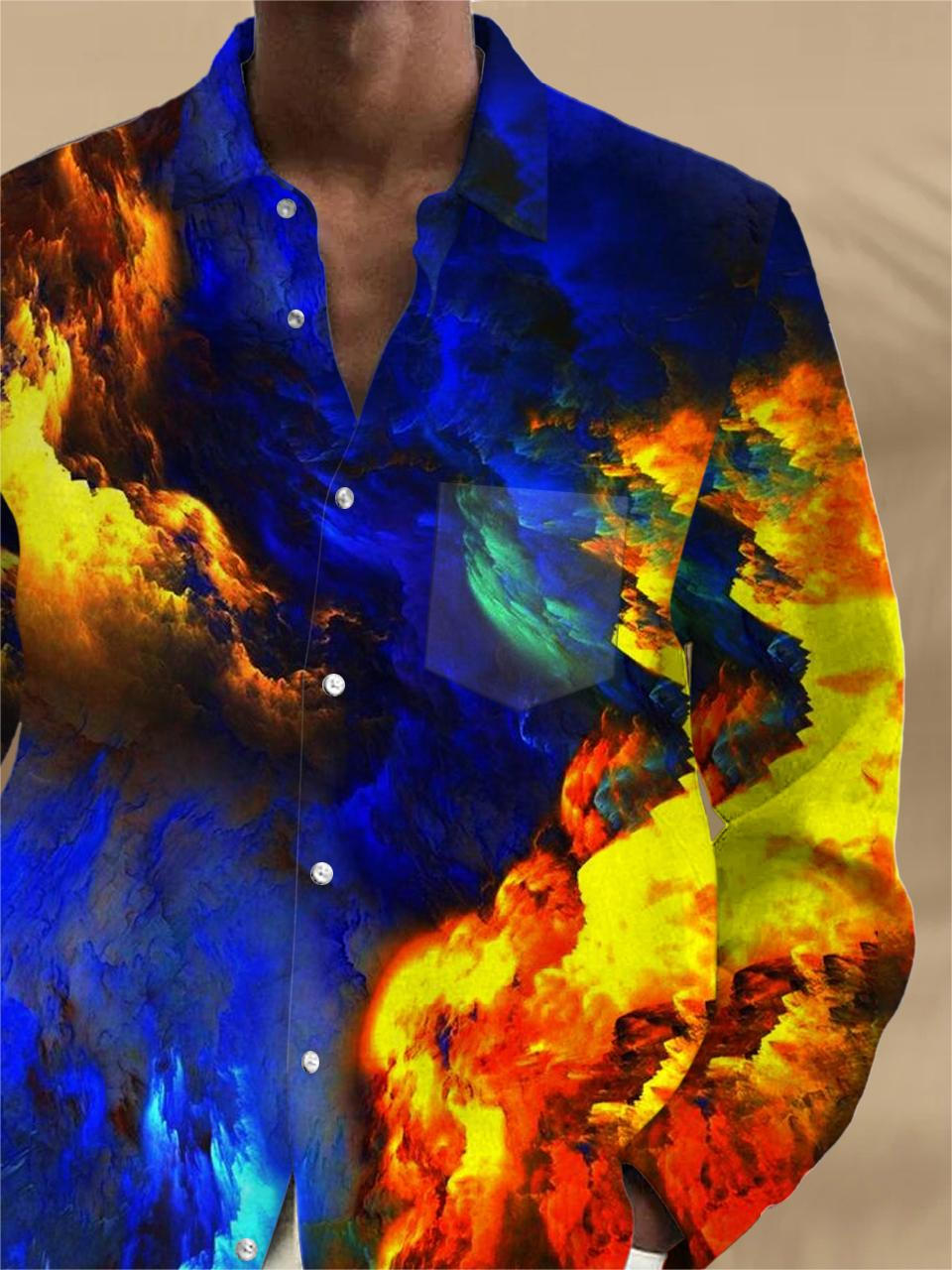 men's pocket shirt back view