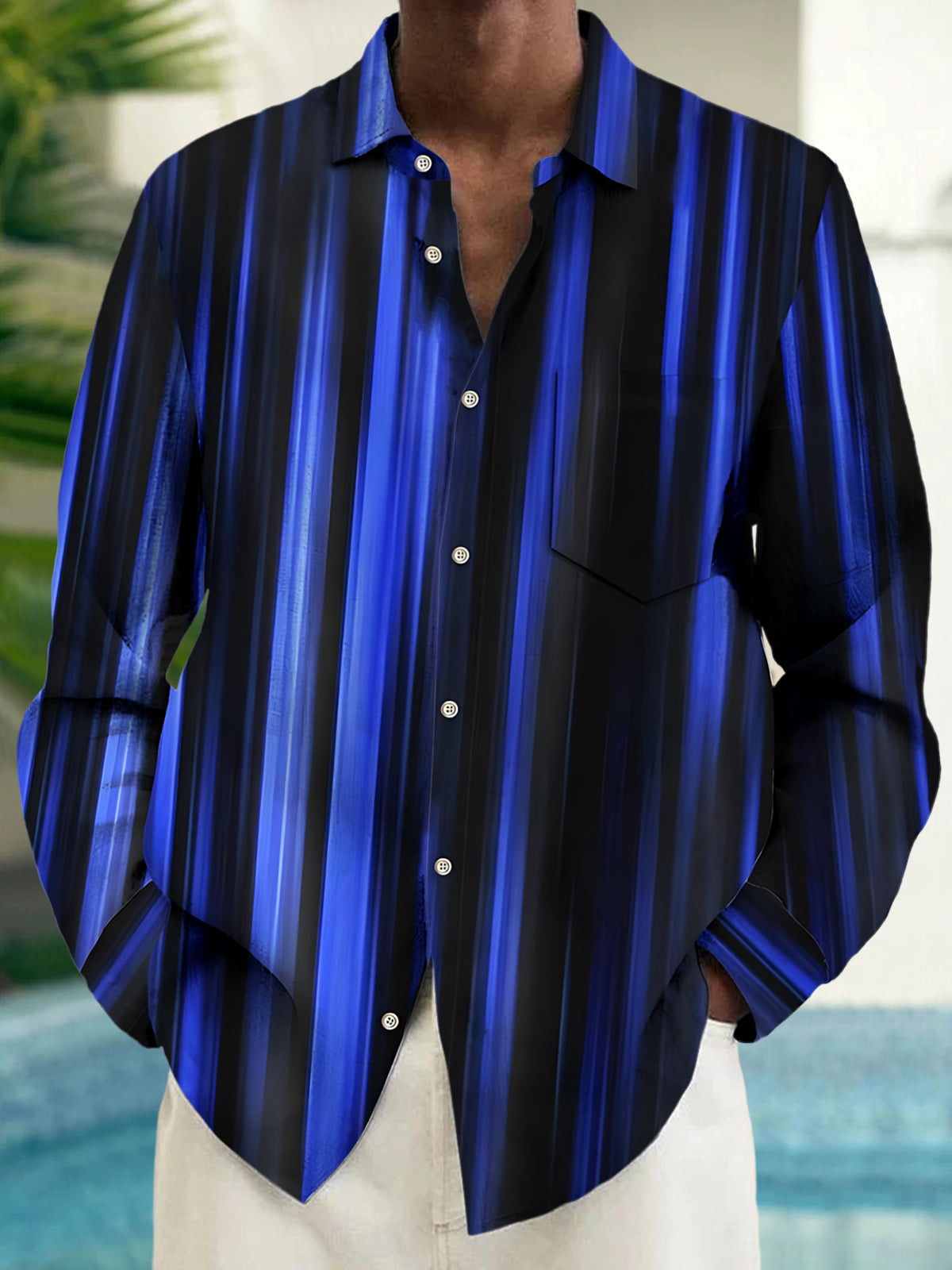 men's shirt front view