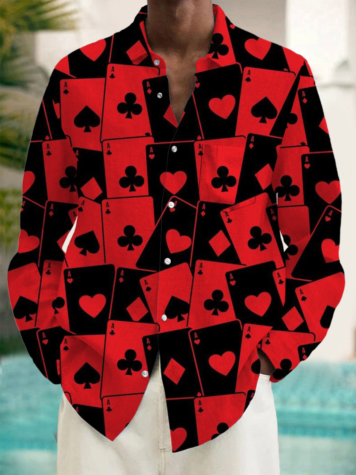 men's shirt front view