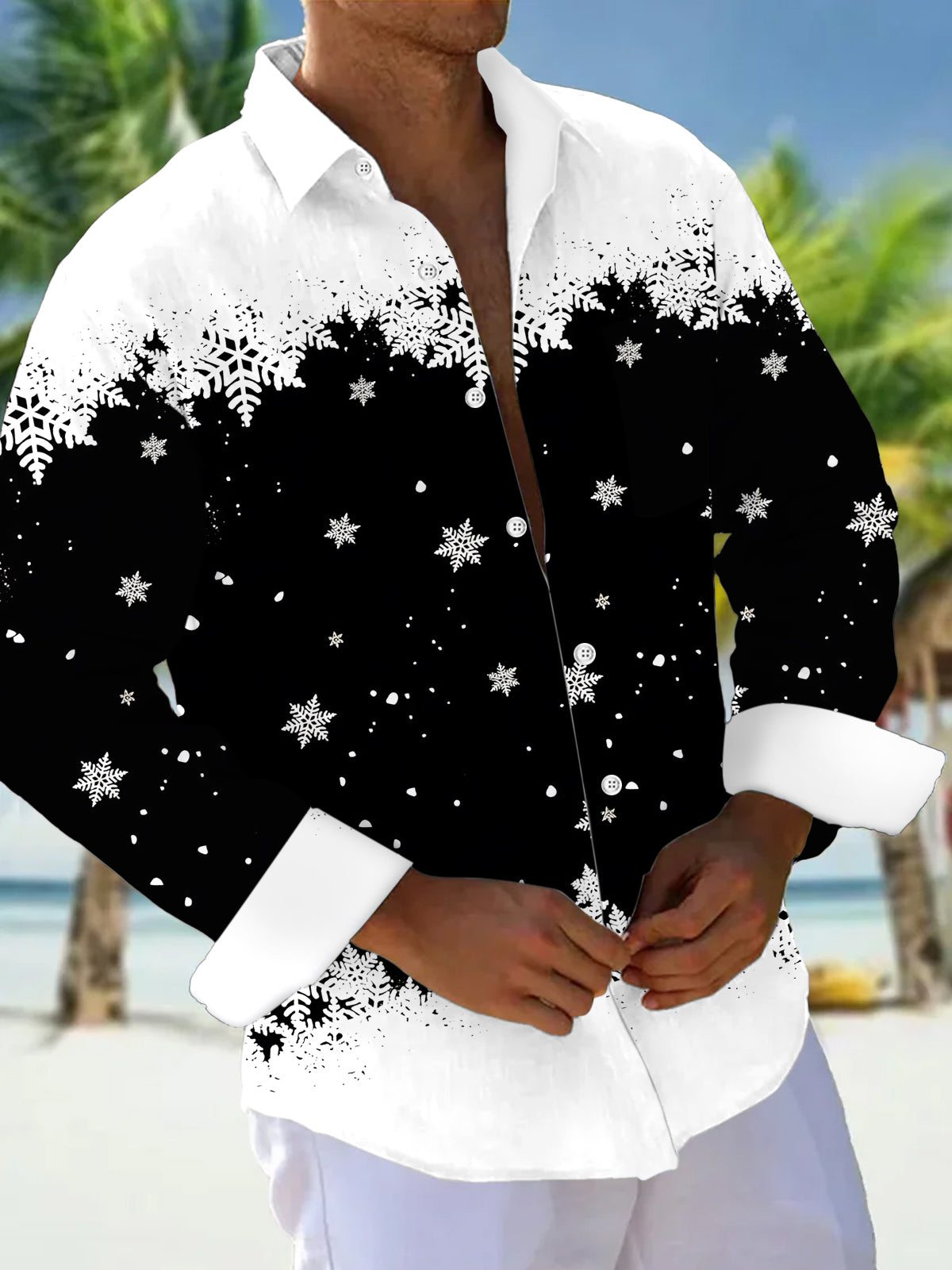 men's shirt front view