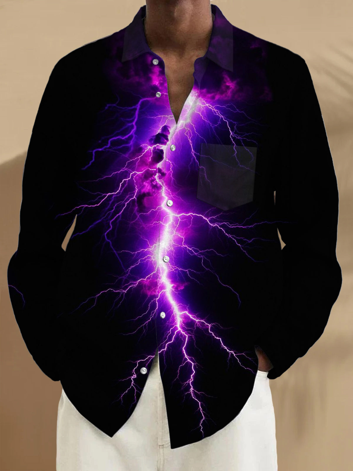men's shirt front view