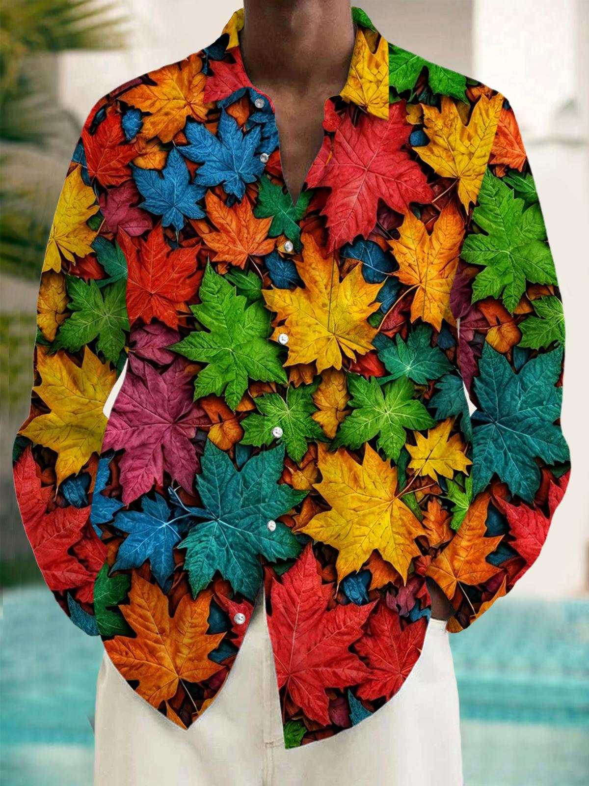 men's map print shirt front view