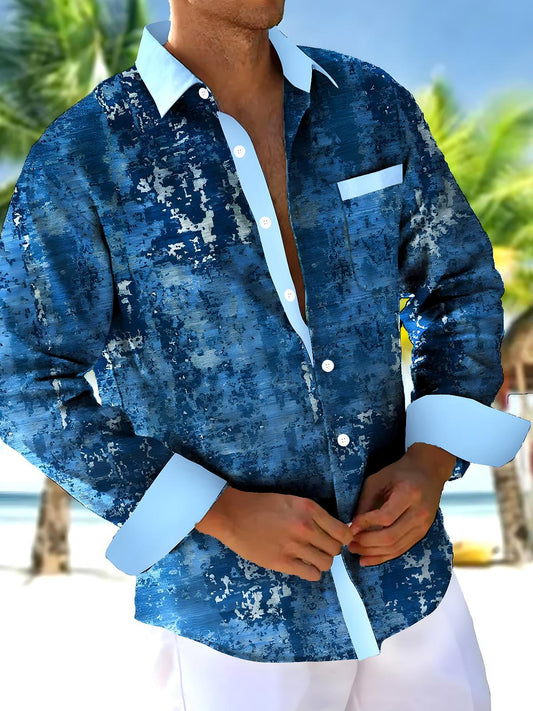 men's vintage style shirt front view