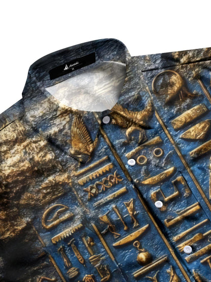 men's vintage style long sleeve flat lay shirt