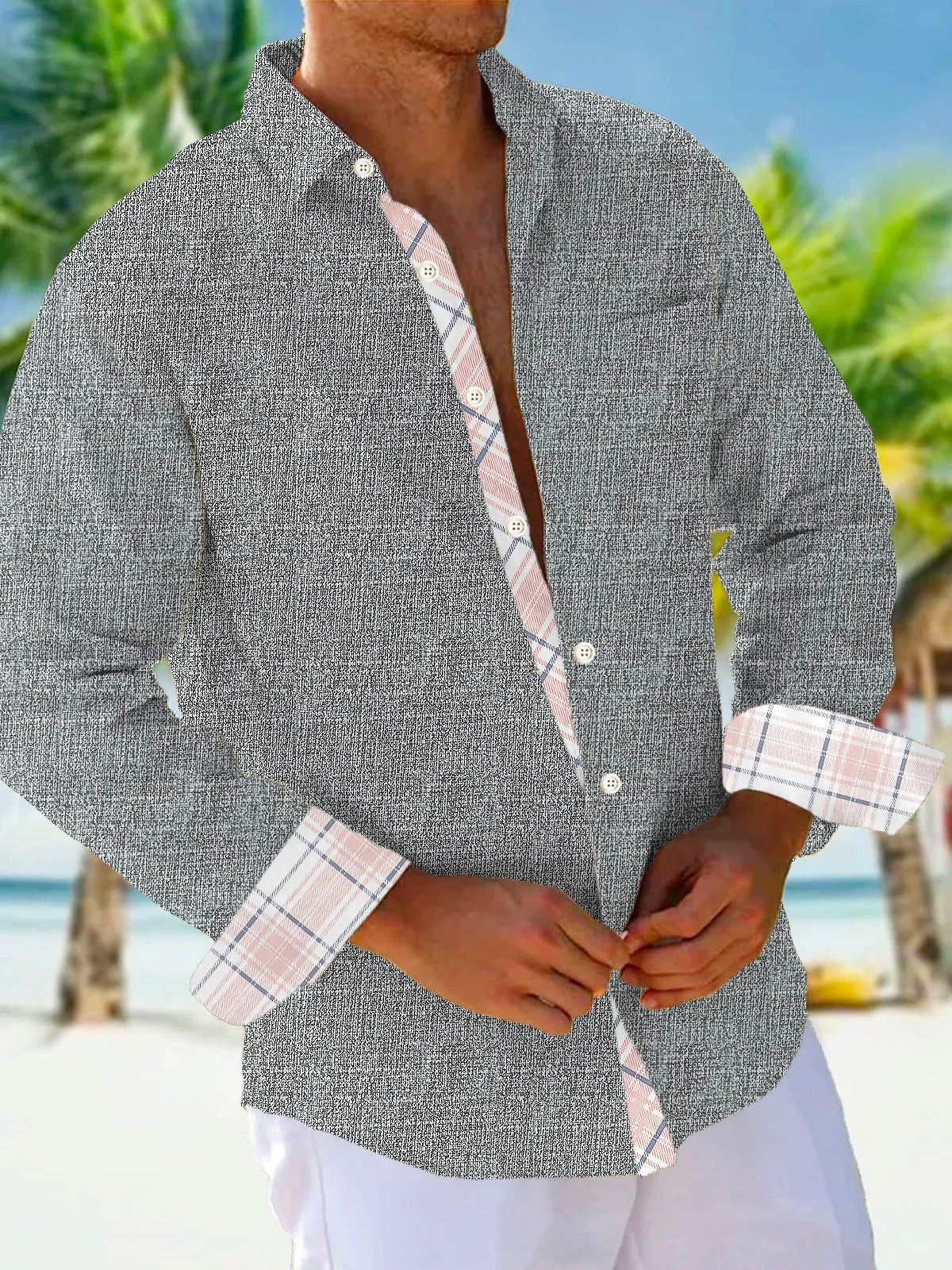 men's shirt front view