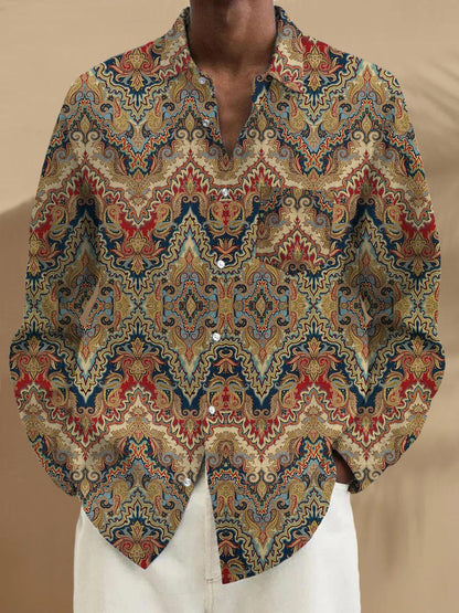 men's vintage style shirt front view