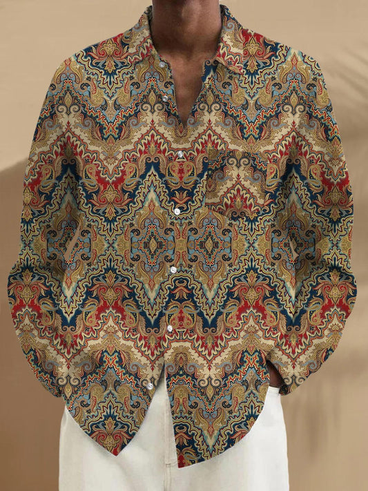 men's vintage style shirt front view