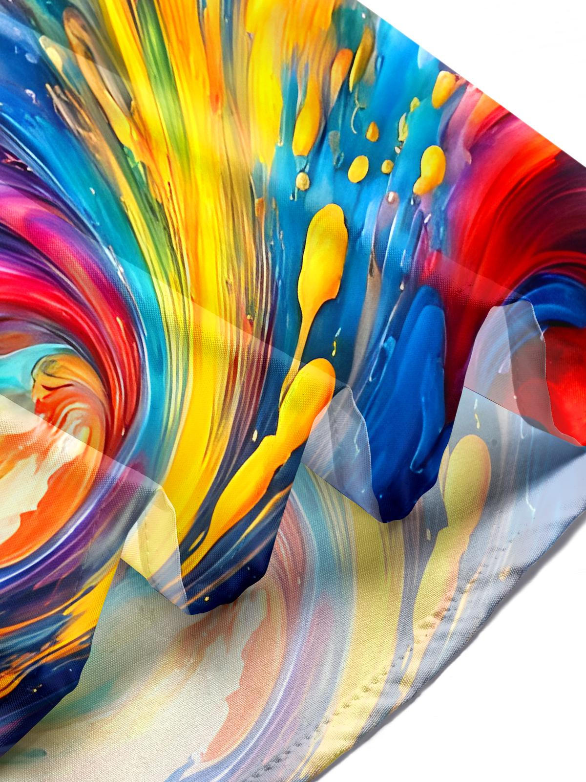Men abstract tie dye long sleeve shirt lifestyle outdoor casual