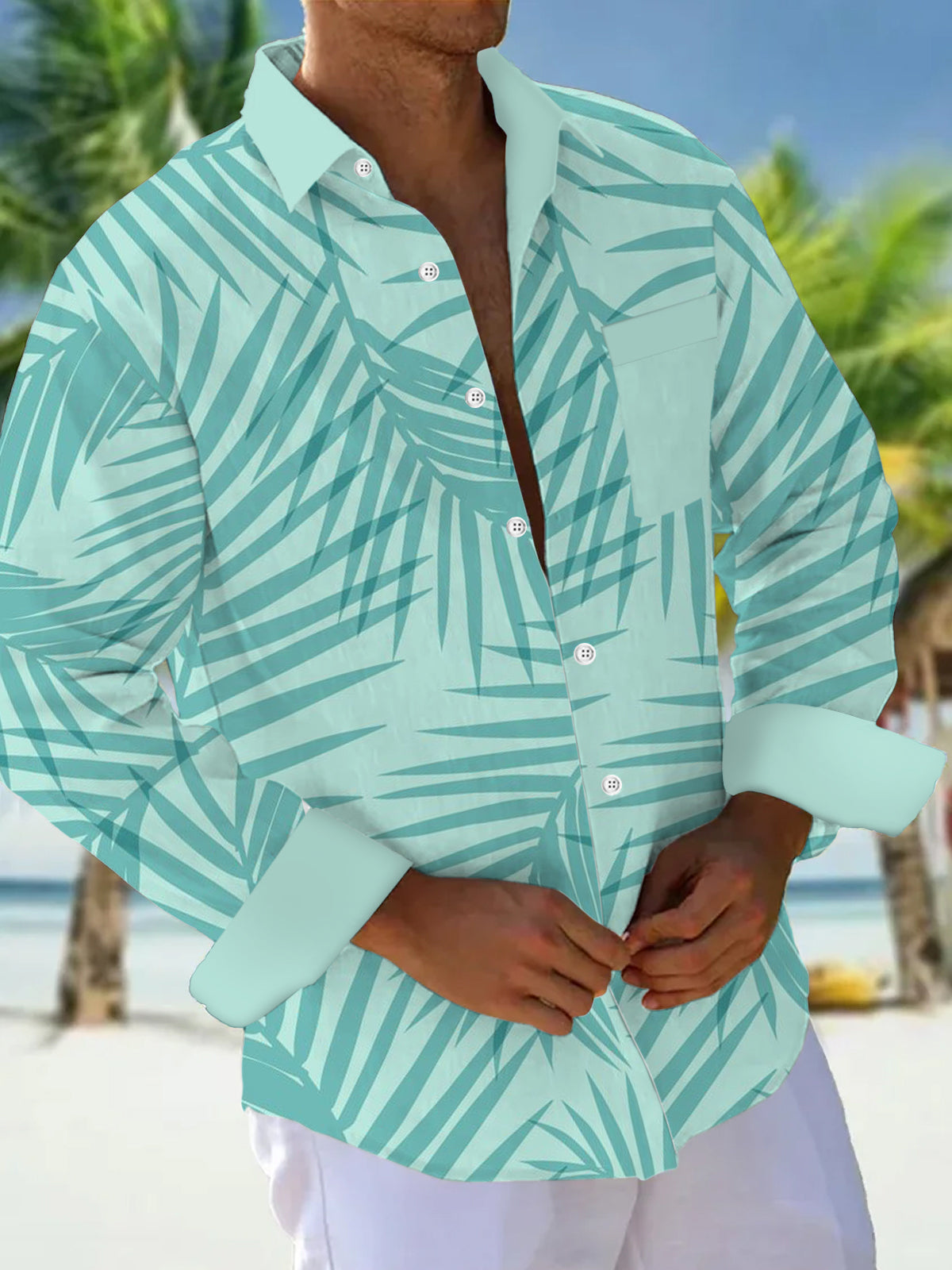 men's shirt front view