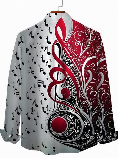men's band shirt back view