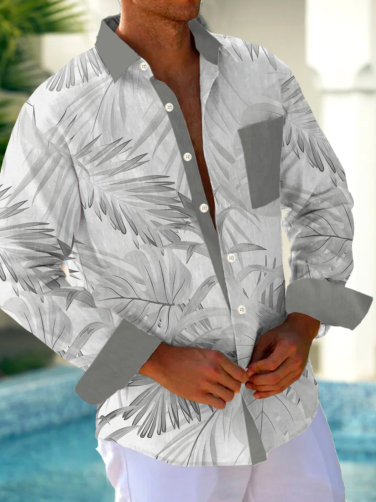 men's shirt front view