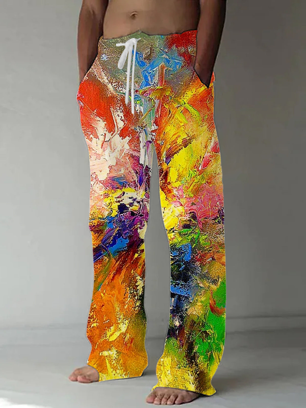 men's casual pants front view