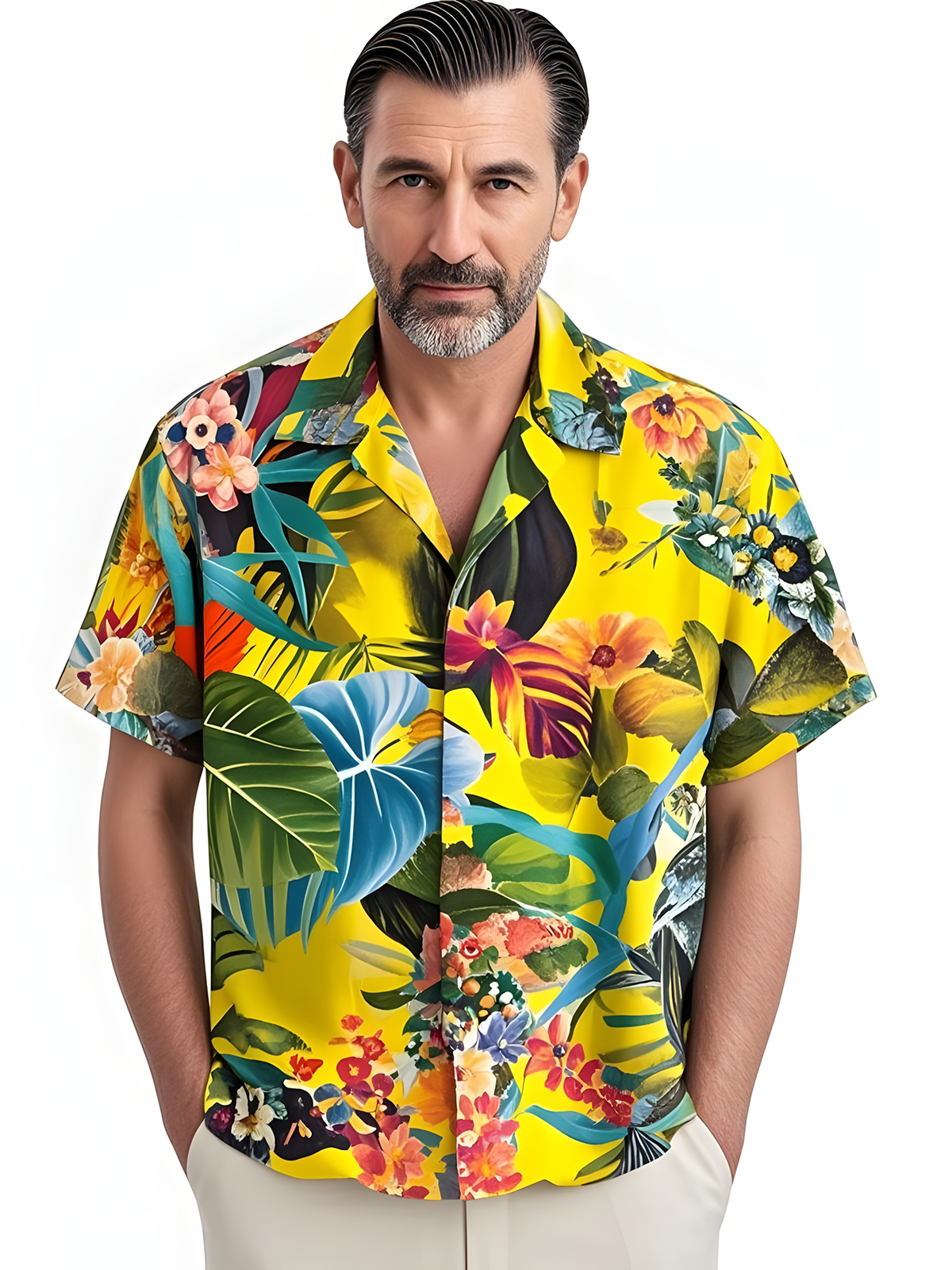 Hawaiian Men's Pocket Short Sleeve Shirts