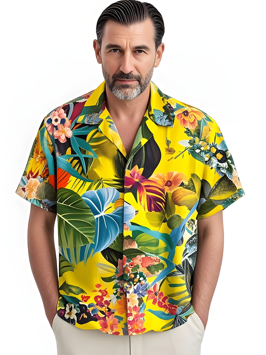 Hawaiian Men's Pocket Short Sleeve Shirts
