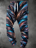 Adaychic Men's Patterned Abstract Geometric Swirls Print Pants